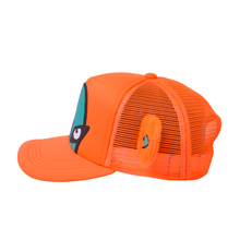 Load image into Gallery viewer, Aimbot Plush Trucker Hat Orange