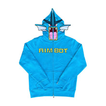 Load image into Gallery viewer, Aimbot Full Zip Hoodie Blue
