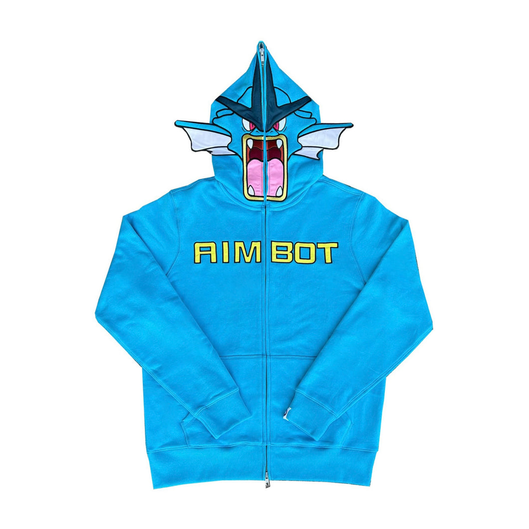 Aimbot Full Zip Hoodie Blue