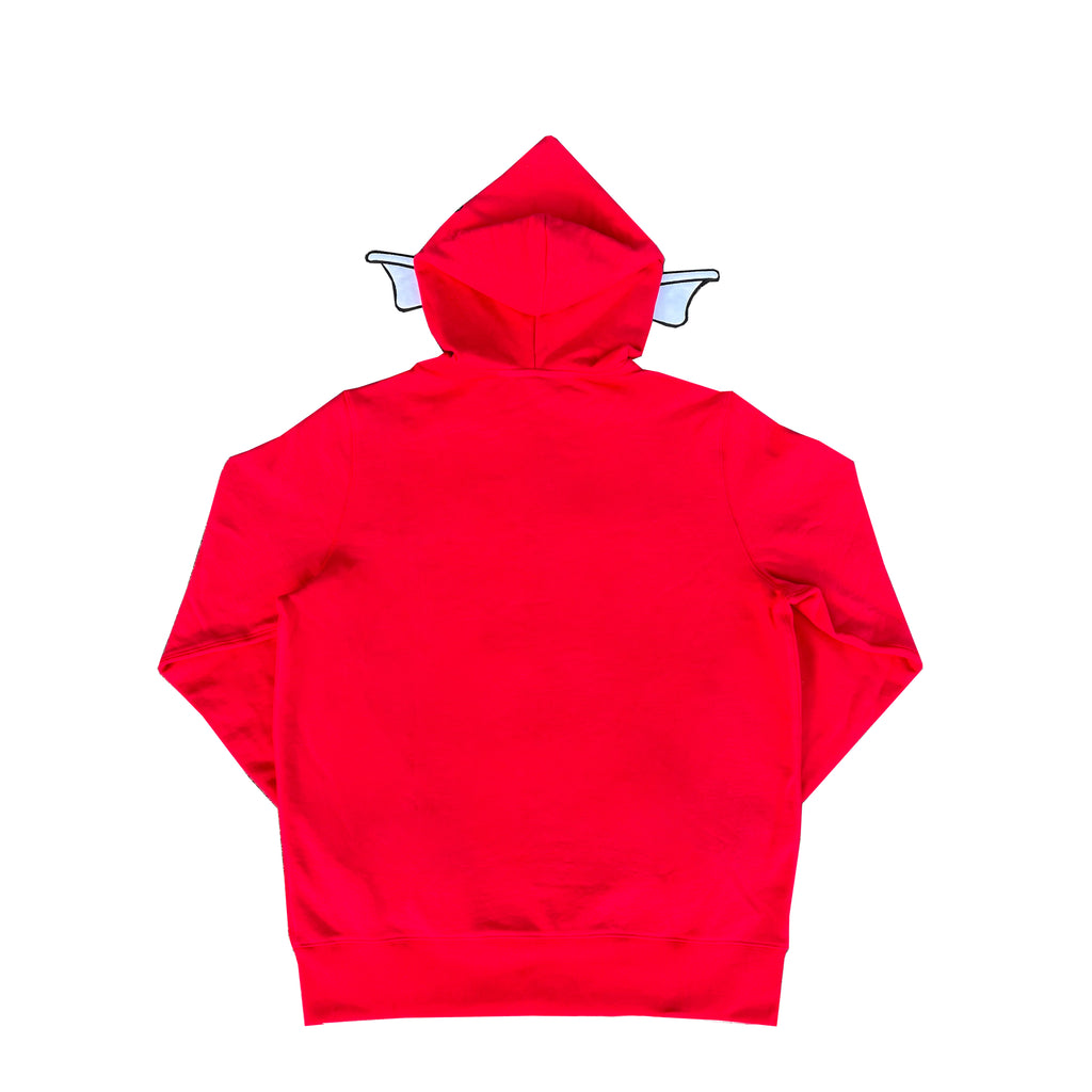 Aimbot Shiny Full Zip Hoodie Red
