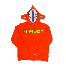 Load image into Gallery viewer, Aimbot Full Zip Hoodie Orange
