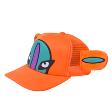 Load image into Gallery viewer, Aimbot Plush Trucker Hat Orange
